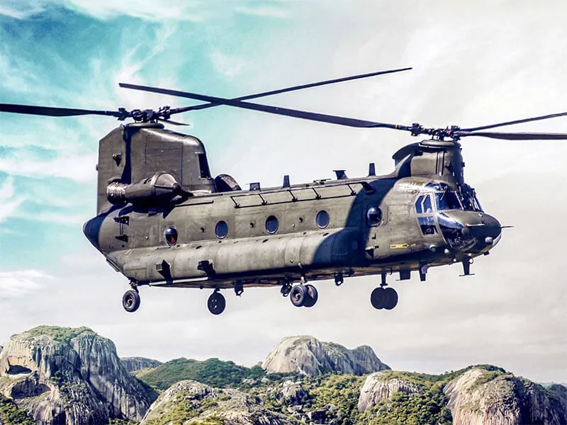 Boeing CH-47 Chinook жүк және әскер тасымалына арналған тікұшақ